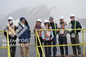 Representatives of youth environmental NGOs and the Swiss program for the development visited Kumtor mine site