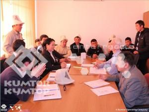 President of Kumtor Company Michael Fisher met with MP Erkingul Imankojoeva and residents of Jety-Oguz district.