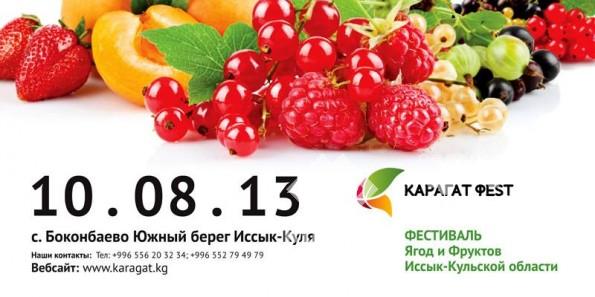 Berry and Fruit Festival "Karagat Fest" Starts in Issyk-Kul Region